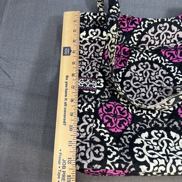 Retired Vera Bradley Pleated Tote Magenta Pink Quilted Weekender & Wallet READ - Picture 14 of 16